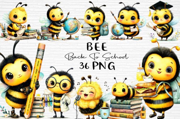 Download Bee Back to School Clipart PNG - Bee Collection