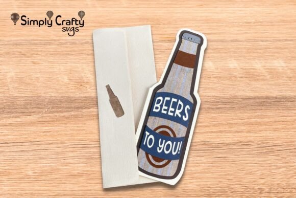 Download Beer Bottle Card SVG - Bee Collection