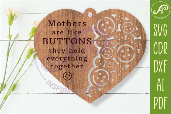 Download Mothers Are Like Buttons SVG Heart - Buttons Collection