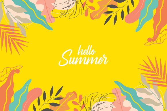 Download Organic Flat Summer Background Vector - Organic Collection