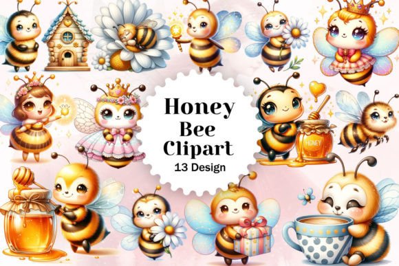 Download Sweet Honey Bee Clipart Sublimation - Bee Collection